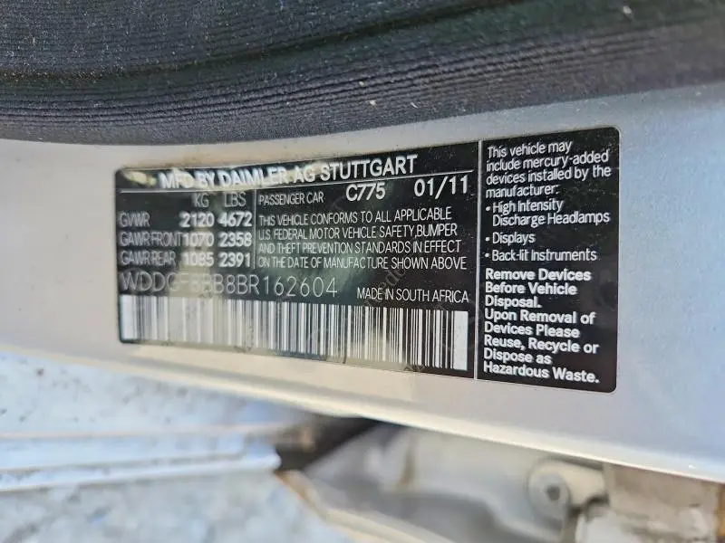 2011 MERCEDES-BENZ C 300 4MATIC  