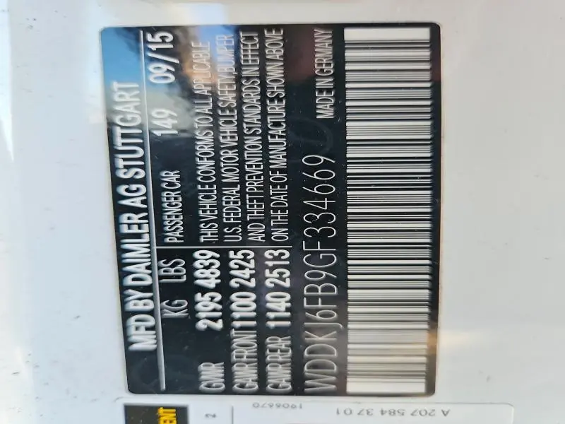 2016 MERCEDES-BENZ E 400  