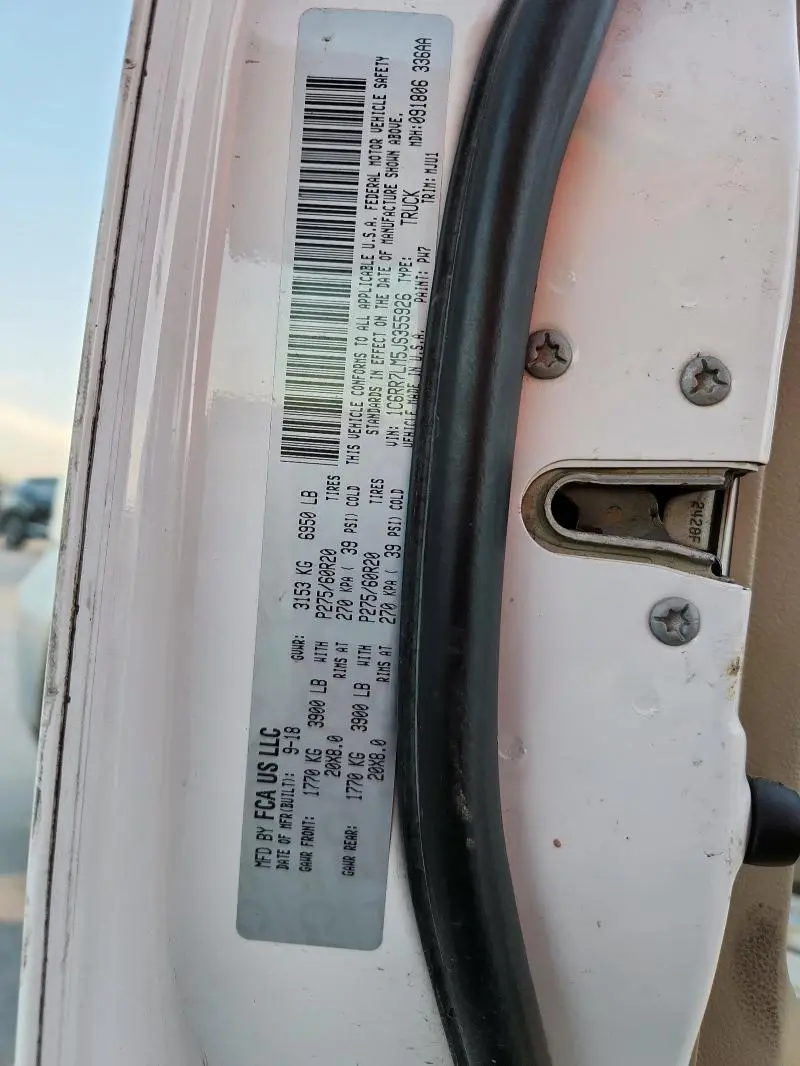 2018 RAM 1500 LONESTAR 4WD 3.0L V-6 DIESEL 5'7 BOX