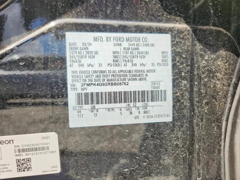 2024 FORD EDGE SE  