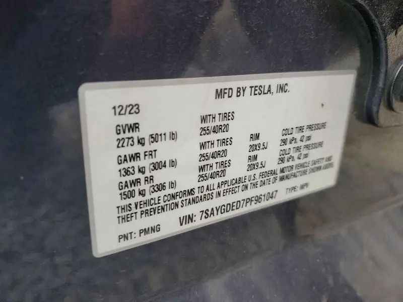 2023 TESLA MODEL Y   