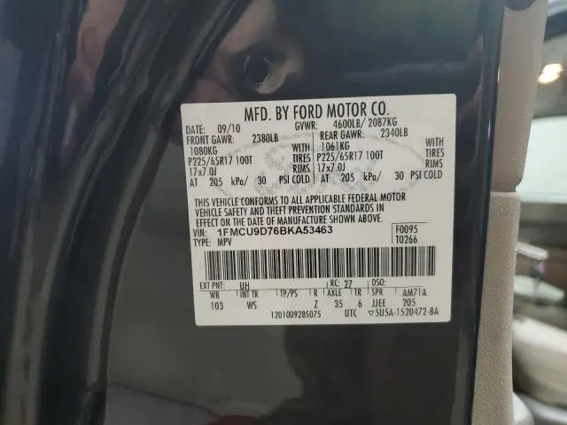 2011 FORD ESCAPE XLT  