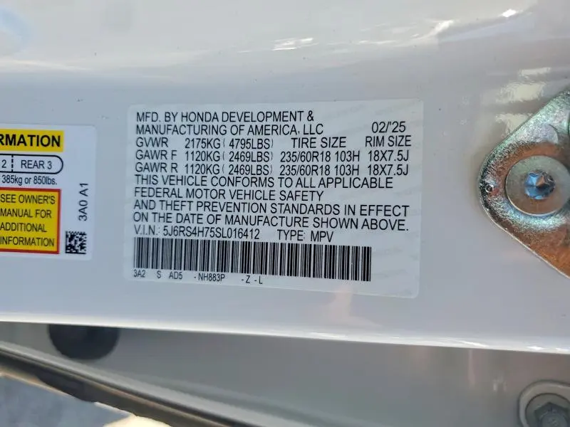 2025 HONDA CR-V EXL  