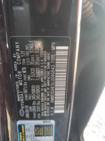 2020 HYUNDAI PALISADE SEL  