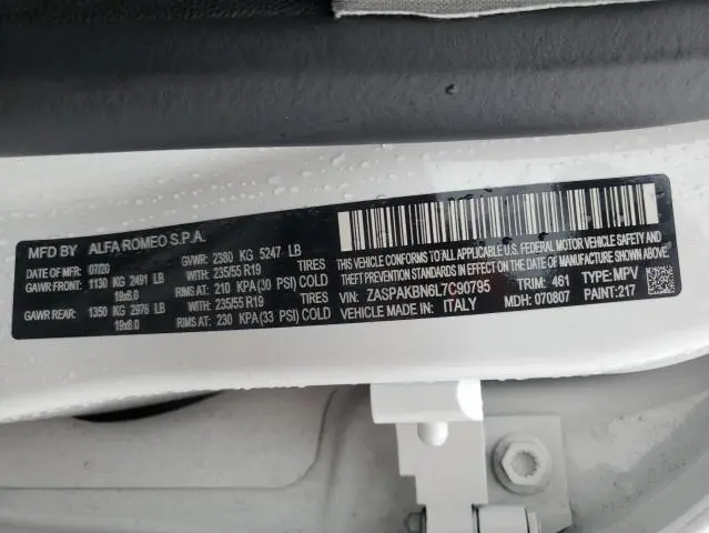 2020 ALFA ROMEO STELVIO TI  