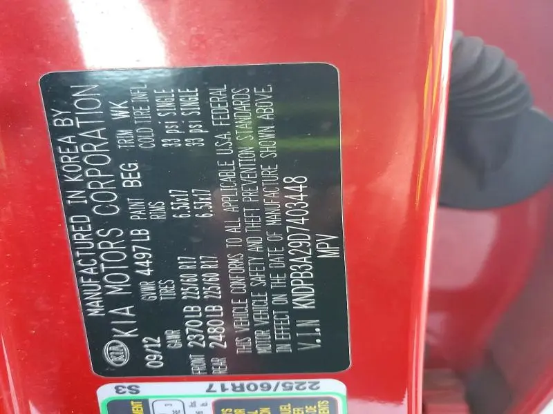 2013 KIA SPORTAGE LX  