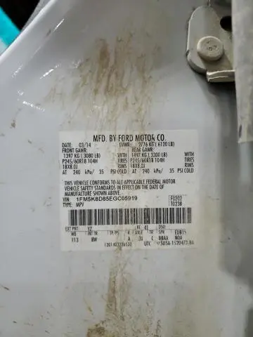 2014 FORD EXPLORER XLT  