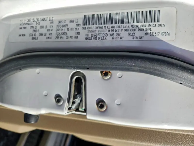 2012 DODGE RAM 1500 LONGHORN  