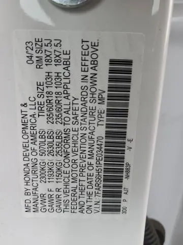 2023 HONDA CR-V SPORT  