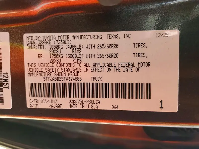 2026 TOYOTA TUNDRA CREWMAX LIMITED  