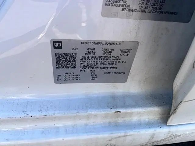 2022 CHEVROLET SILVERADO K2500 HEAVY DUTY LTZ  