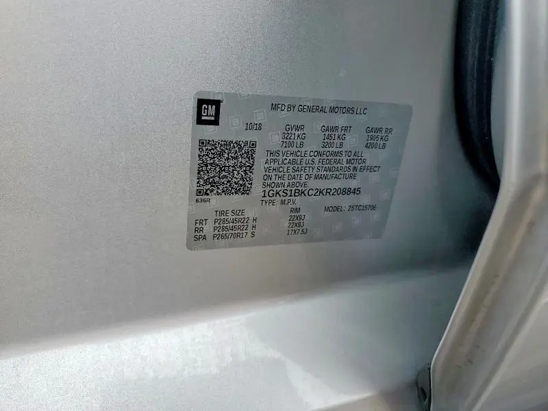 2019 GMC YUKON SLT  