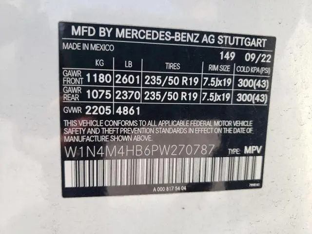 2023 MERCEDES-BENZ GLB 250 4MATIC  