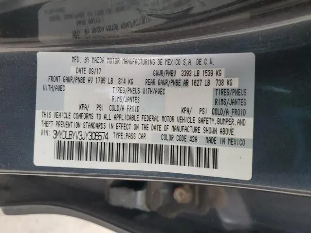 2018 TOYOTA YARIS IA   