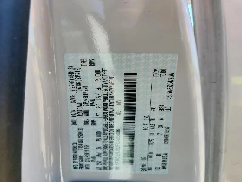 2015 FORD ESCAPE TITANIUM  
