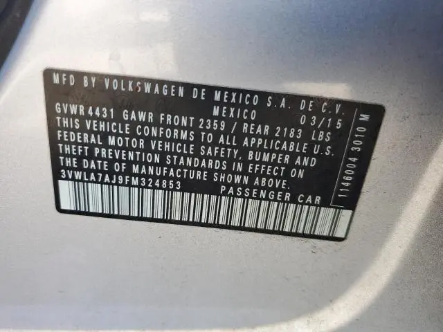 2015 VOLKSWAGEN JETTA TDI  