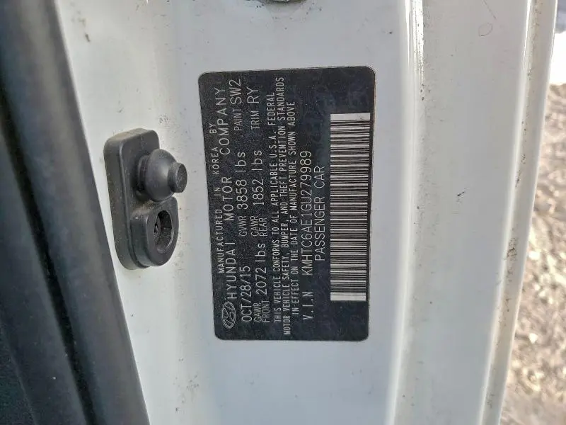 2016 HYUNDAI VELOSTER TURBO  