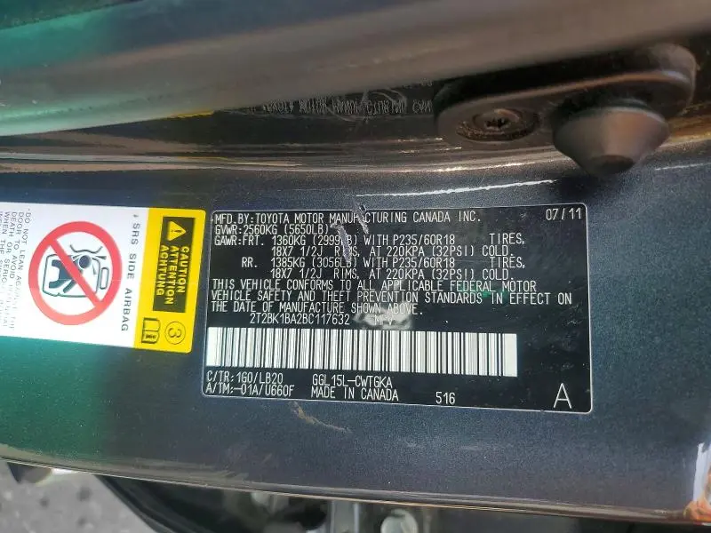 2011 LEXUS RX 350  