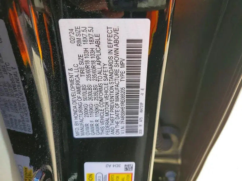 2024 HONDA CR-V   