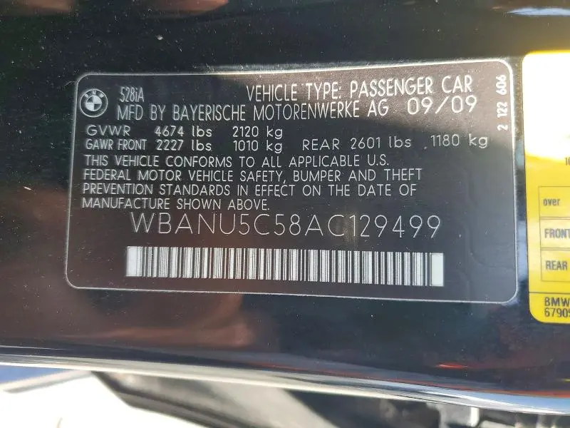 2010 BMW 528 I  
