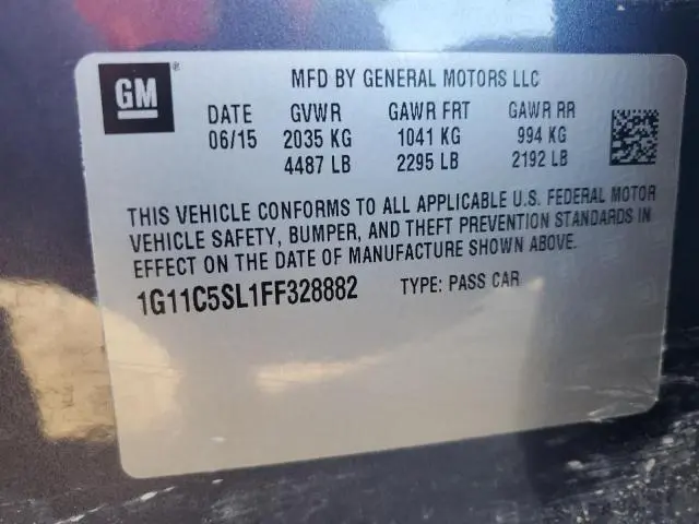 2015 CHEVROLET MALIBU 1LT
