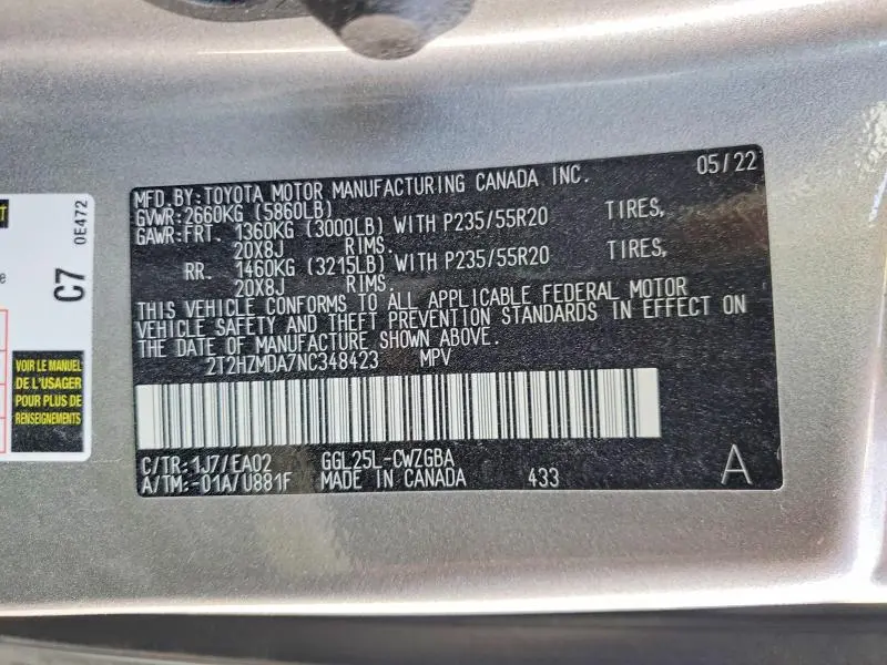 2022 LEXUS RX 350  