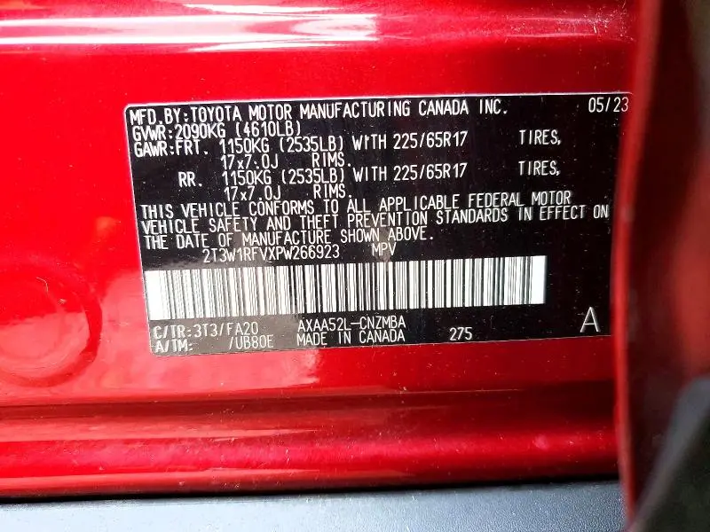 2023 TOYOTA RAV4 XLE  