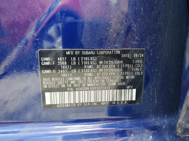 2024 SUBARU CROSSTREK LIMITED  