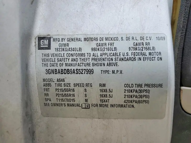 2010 CHEVROLET HHR LT  