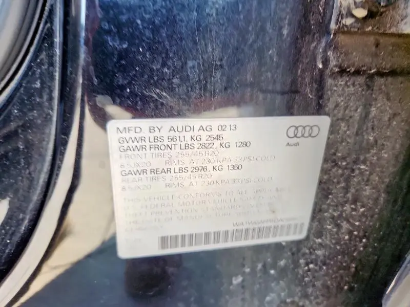 2013 AUDI Q5 PRESTIGE