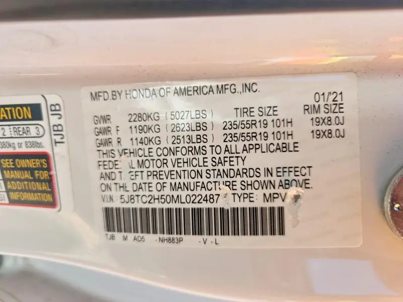 2021 ACURA RDX TECHNOLOGY  