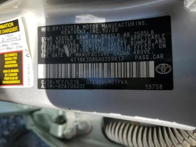 2010 TOYOTA AVALON XL  