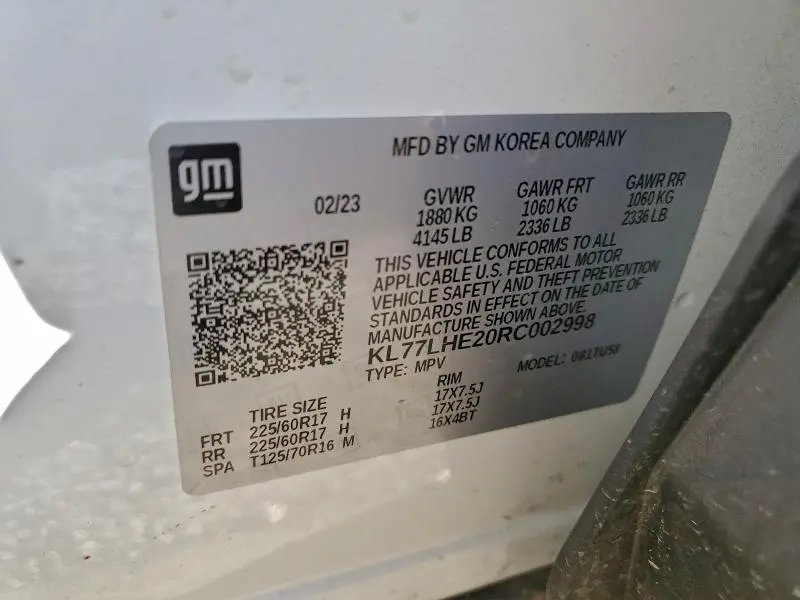 2024 CHEVROLET TRAX 1LT  