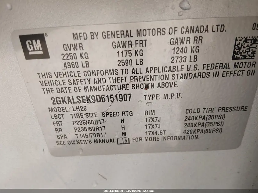 2013 GMC TERRAIN SLE-2
