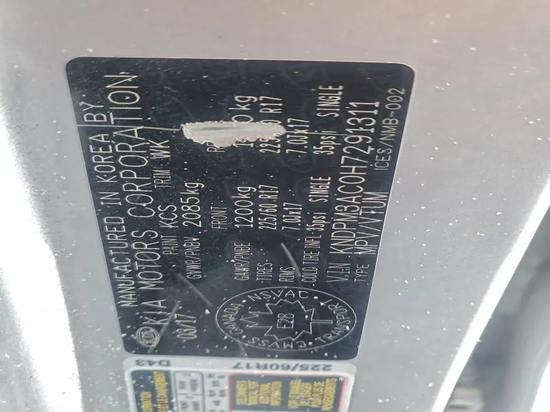 2017 KIA SPORTAGE LX  