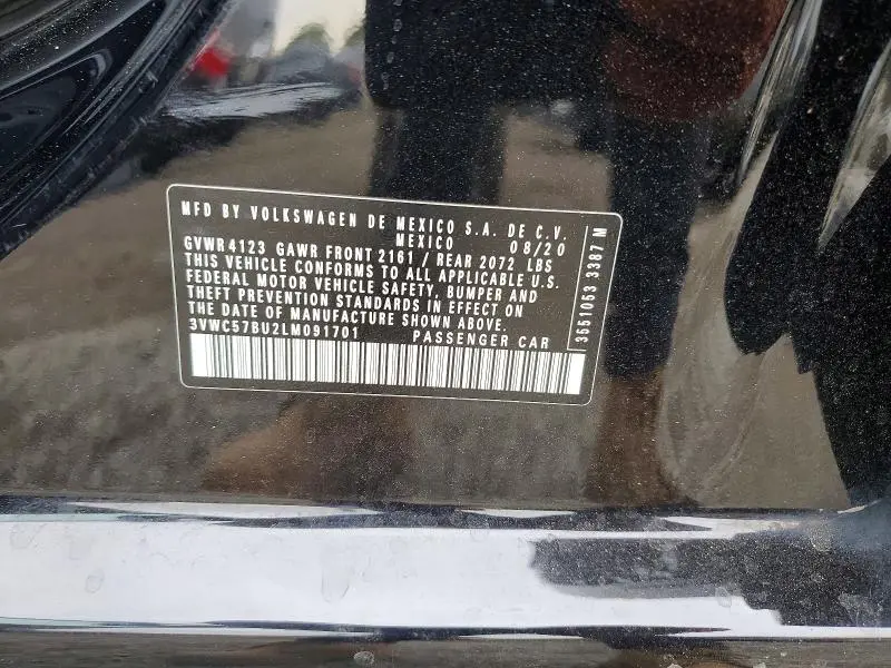 2020 VOLKSWAGEN JETTA S  