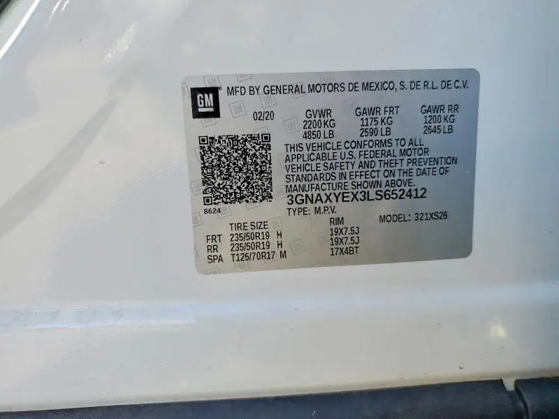 2020 CHEVROLET EQUINOX PREMIER  