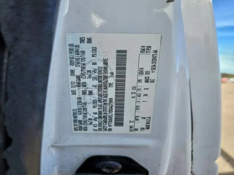 2013 FORD ECONOLINE E350 SUPER DUTY VAN  