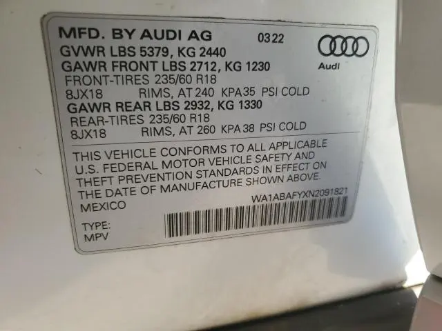 2022 AUDI Q5 PREMIUM 40  