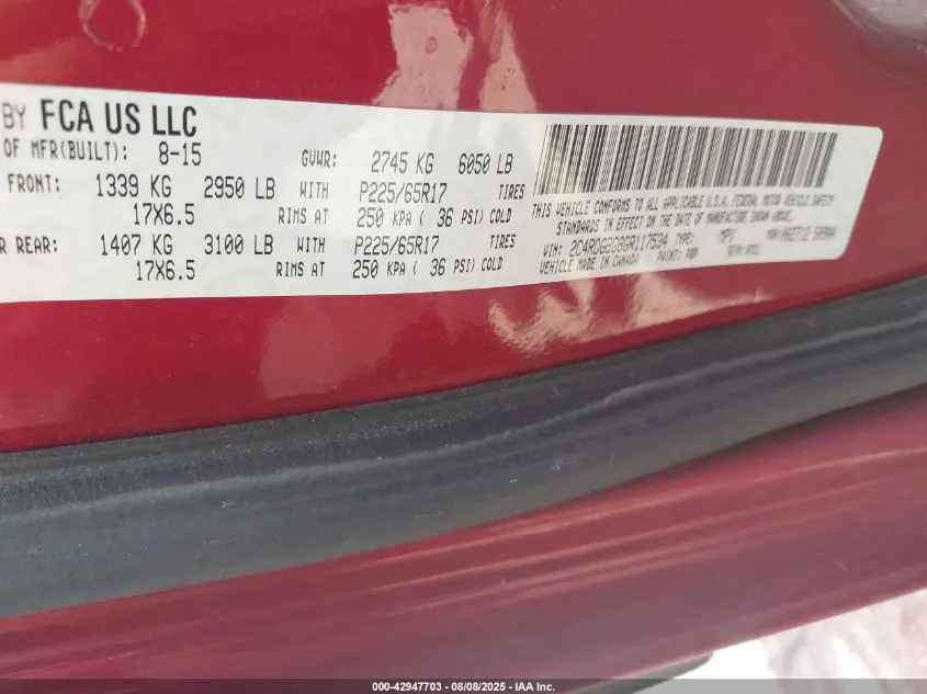 2016 DODGE GRAND CARAVAN AMERICAN VALUE PKG