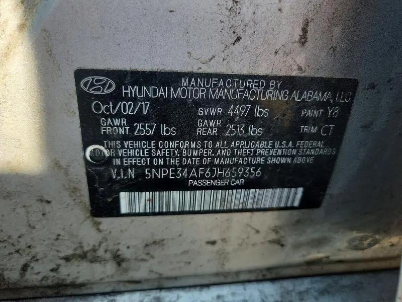 2018 HYUNDAI SONATA SPORT  