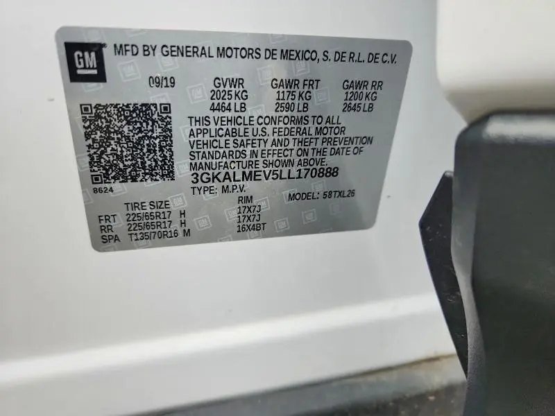 2020 GMC TERRAIN SLE  