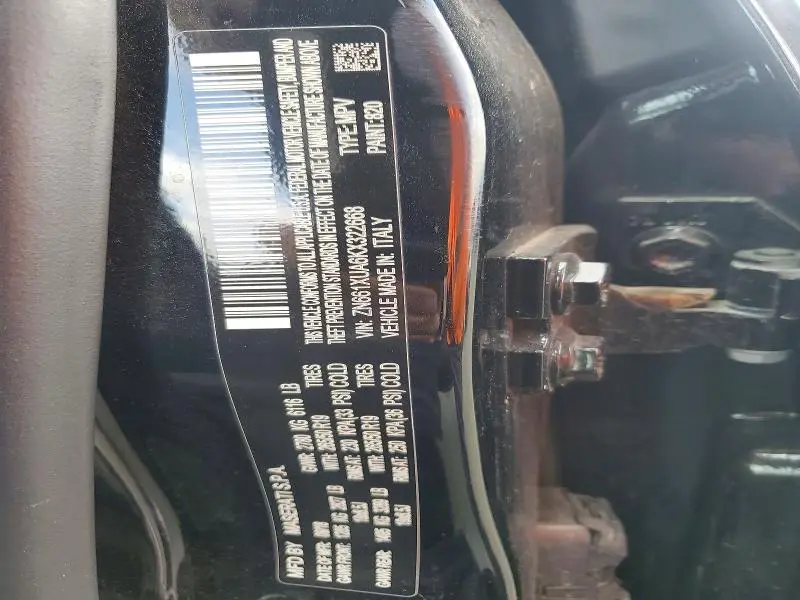 2019 MASERATI LEVANTE   