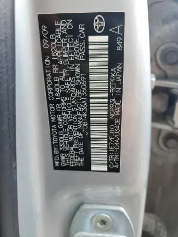 2010 TOYOTA YARIS   