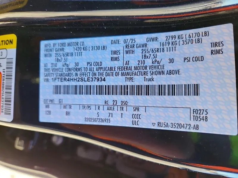 2025 FORD RANGER XLT  