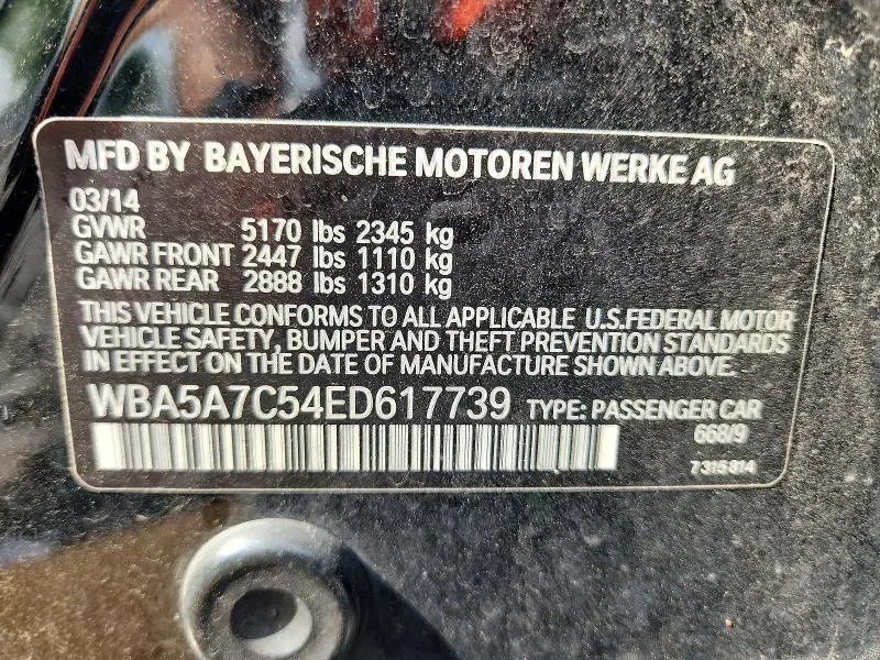 2014 BMW 528 XI  