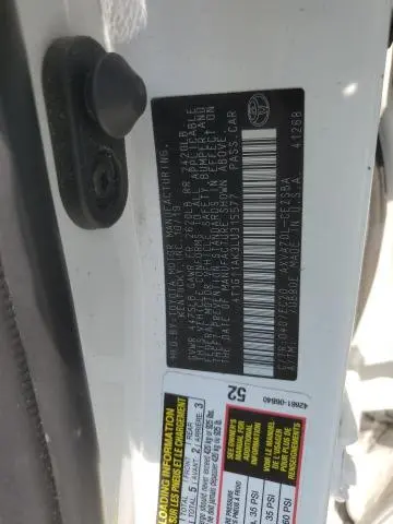 2020 TOYOTA CAMRY SE  