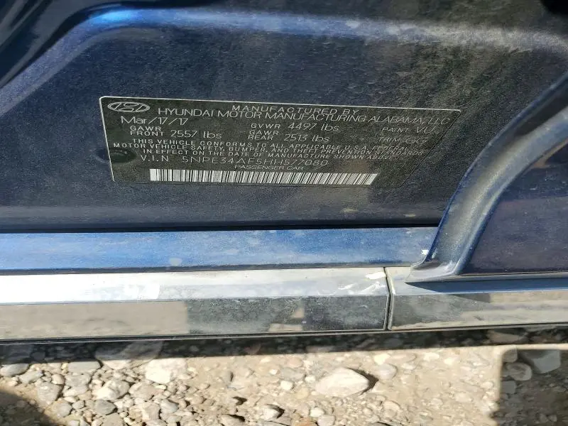 2017 HYUNDAI SONATA SPORT  