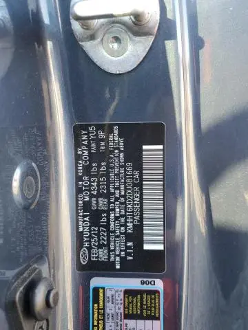 2013 HYUNDAI GENESIS COUPE 2.0T  