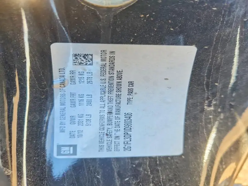 2013 CHEVROLET CAMARO ZL1  